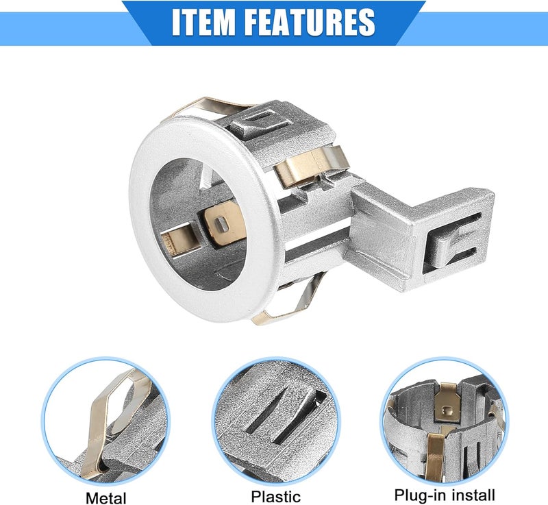 VekAuto Parking Sensor Retainer Holder Compatible for Toyota Sienna 2011-2017, Durable Plastic Silver Tone Backup Parking Aid Assist Sensor Bracket - Image 4